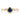0.42 Carat Pear Sapphire and Diamond Ring 14K Yellow Gold