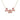 0.04 Carat Diamond and Pink Enamel Flower Necklace 14K Yellow Gold