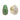 Emerald and Diamond Reversible Pavé-Set Huggie Earrings 14K Yellow Gold