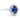 Oval Sapphire and Diamond Halo Ring 14K White Gold