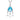 Sky Blue Topaz Pendant with Diamond Halo & Moonstone Drops 14K White Gold
