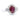 Ruby and Diamond Art Deco Ring 18K White Gold