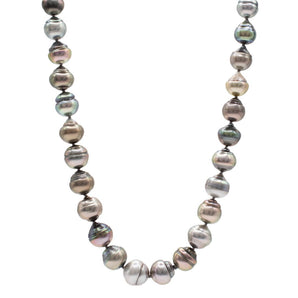 Baroque Tahitian Pearl Necklace 8-10mm Sterling Silver