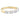 Baguette and Round Diamond Wedding Band 14K Yellow Gold