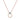 0.05 Carat Pavé Diamond Double Circle Necklace 14K Rose Gold