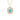 Turquoise, Pearl and Diamond Pendant 14K Yellow Gold