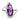 3.30 Carat Pear Amethyst and Diamond Ring 14K White Gold