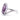 3.30 Carat Pear Amethyst and Diamond Ring 14K White Gold