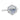 Moonstone and Diamond Halo Ring 14K White Gold