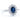 Sapphire and Diamond Milgrain Bezel Ring 18K White Gold