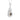 Sapphire and Rose-Cut Diamond Pendant 14K White and Yellow Gold