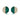 Malachite and Diamond Circle Stud Earrings 14K Yellow Gold