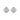 Diamond Clover Milgrain Stud Earrings 14K White Gold