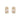 Baguette and Round Diamond Rectangle Stud Earrings 14K Yellow Gold