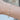 Round Diamond Station Beaded Bangle Bracelet 14K Yellow Gold