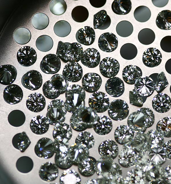 lab diamonds in holder