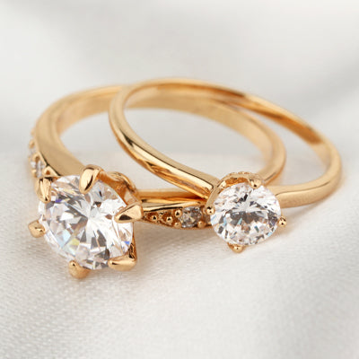 yellow gold engagement ring